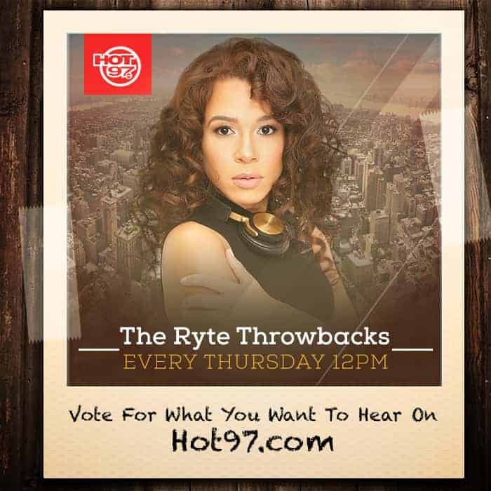 The Ryte Throwbacks Every Thursday 12PM vote for what you want to hear on Hot97.com