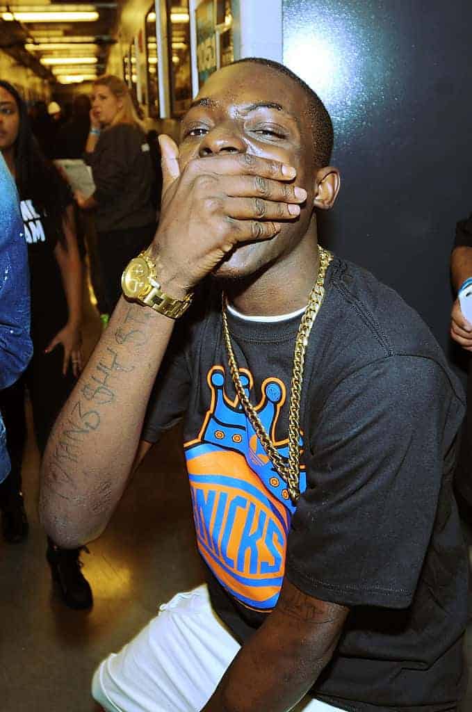 Bobby Shmurda in Knicks t-shirt