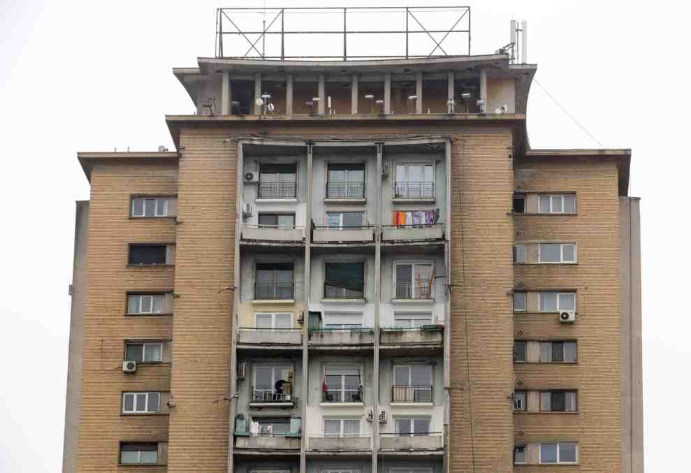 Multi-story apartment building