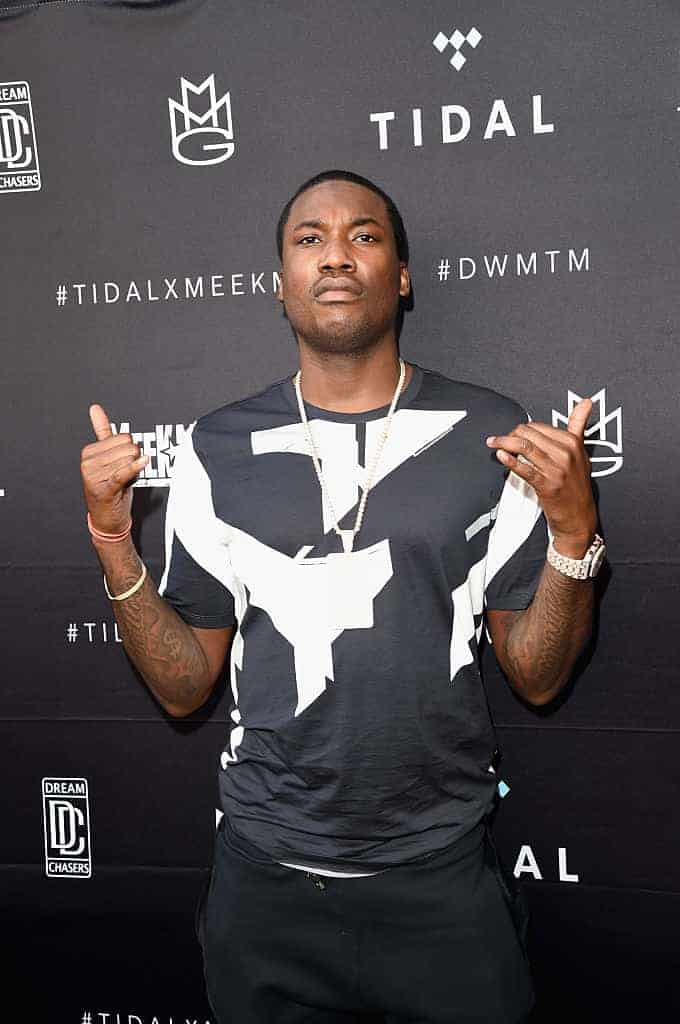 Meek Mill in front of #TidalMeekMill #DWMTM