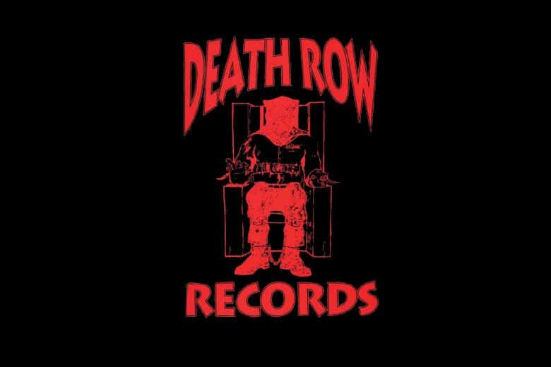 Death Row Records with logo of person in an electric chair
