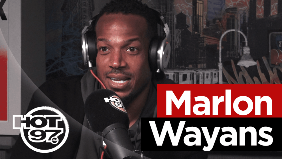 Marlon Wayans in Hot 97 Studio