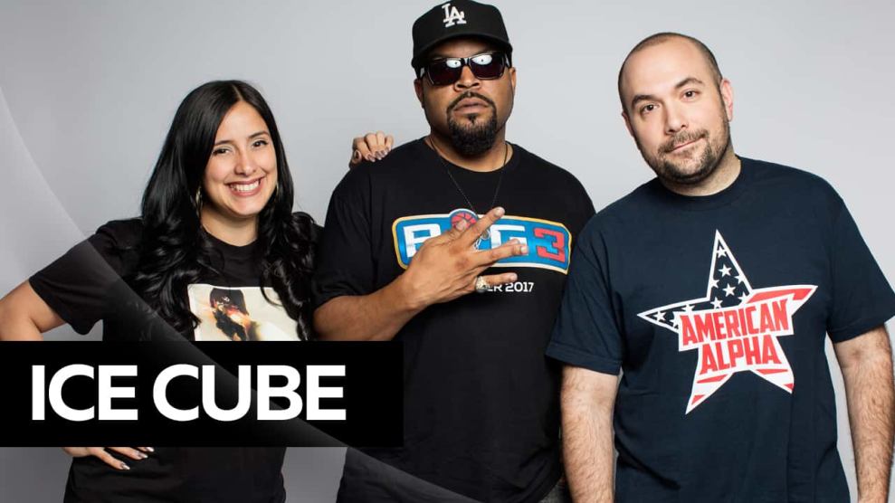 Ice Cube with Laura Stylez and Rosenberg of Hot 97 Ebro in the morning