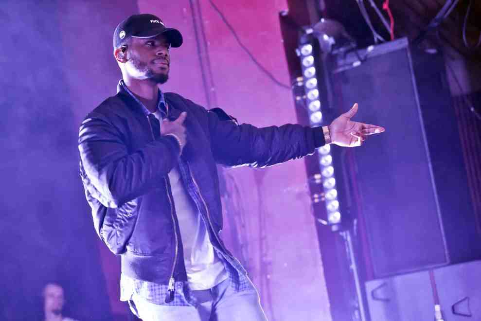 Bryson Tiller performs live during a concert at the Astra on April 7