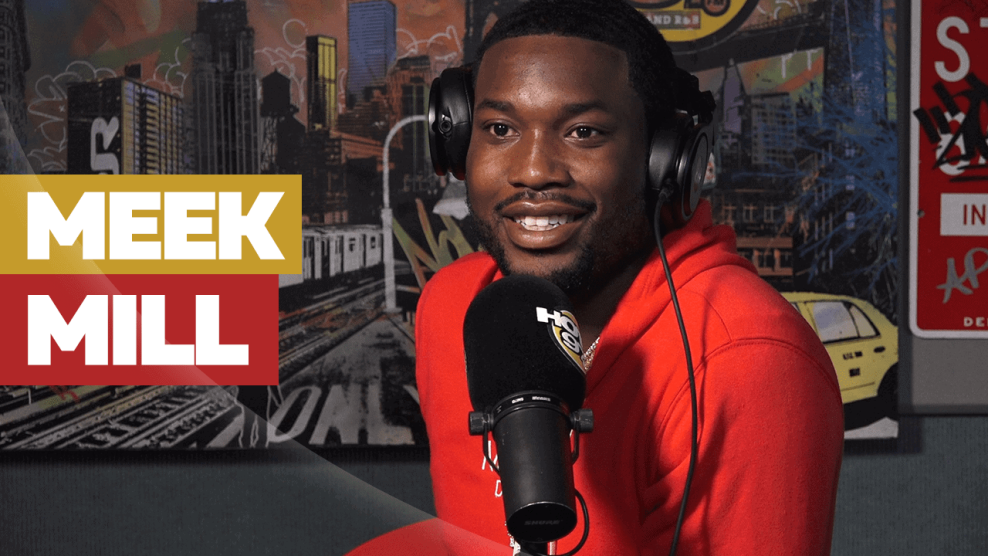 Meek Mill in Hot 97 Studio