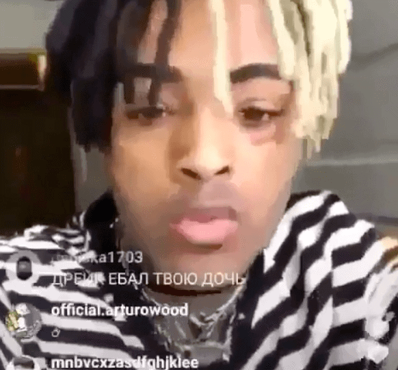 Screenshot from video of  XXX Tentacion