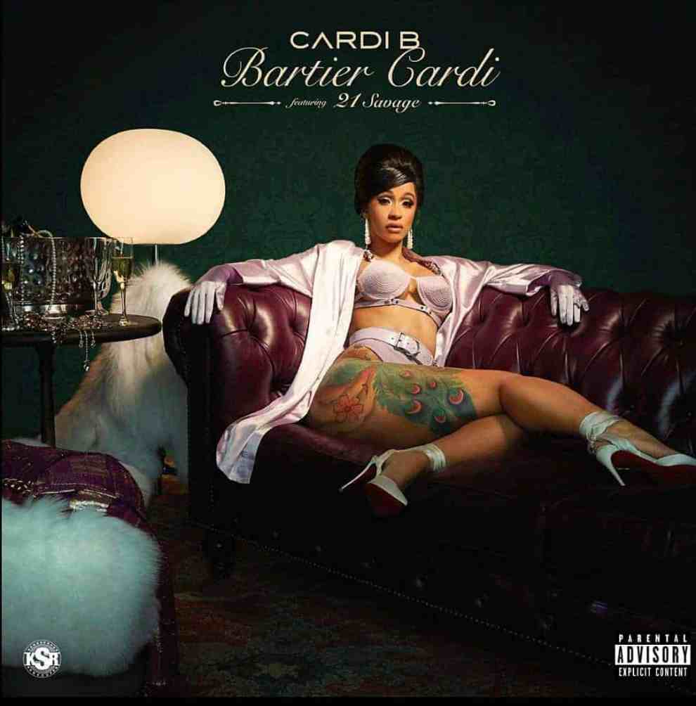 Album cover Cardi B - 'Bartier Cardi' Ft. 21 Savage