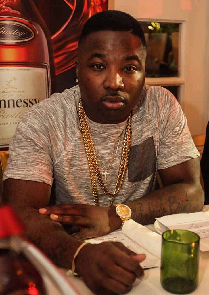 Troy Ave attends  tastemaker's dinner on December 2015