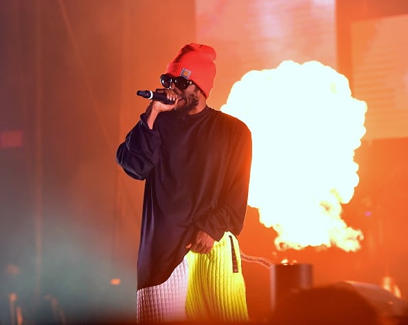 Kendrick Lamar performs during the 2019 Tycoon Music Festival at Cellairis Amphitheatre at Lakewood on June 8