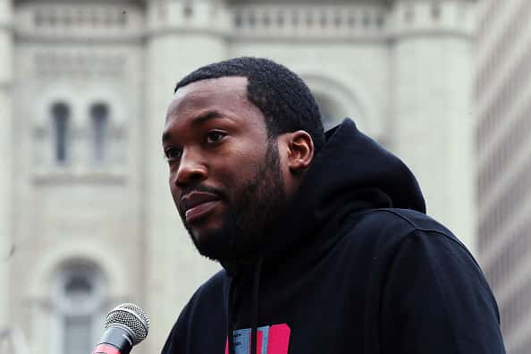 Meek Mill attends the REFORM alliance in Philadelphia at Philadelphia Municipal Services Building on April 2