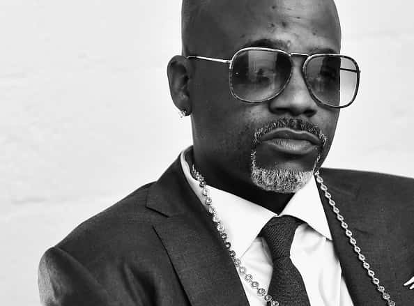  Image has been shot in black and white. Color version not available.) Damon Dash attends Damon Dash Celebrates the Launch of Da