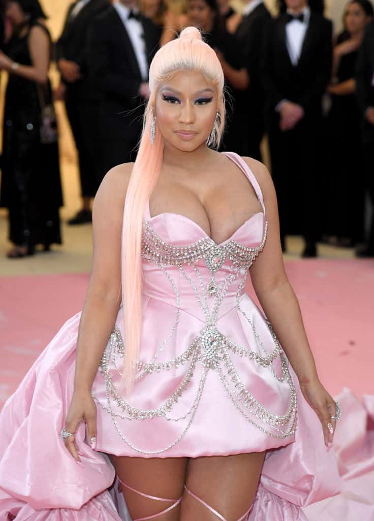 Nicki Minaj wearing all pink