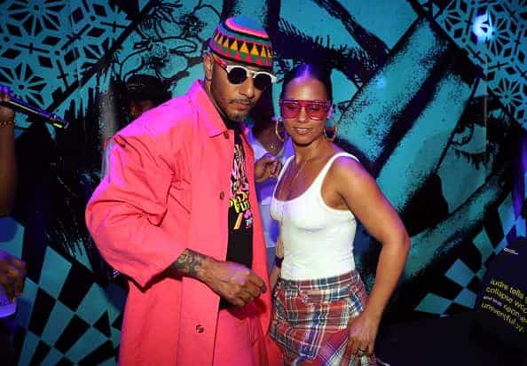 Swizz Beatz (L) and Alicia Keys attend The Dean Collection x Swizz Beatz Present DELUXX FLUXX on June 20