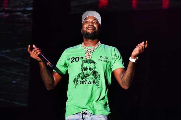 Meek Mill performs during Lil Weezyana 2019 at UNO Lakefront Arena on September 07