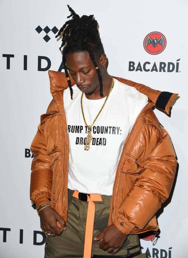 Joey Bada$$  attends the Stream TIDAL X: Brooklyn Benefit Concert at Barclays Center of Brooklyn on October 17