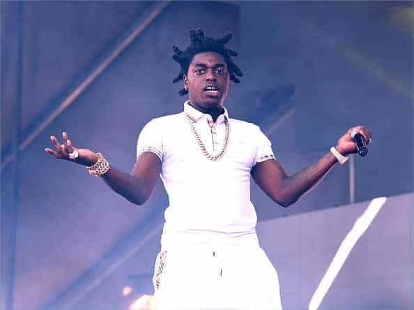 Rapper Kodak Black is seen backstage during the Rolling Loud Festival at Shoreline Amphitheatre on October 22