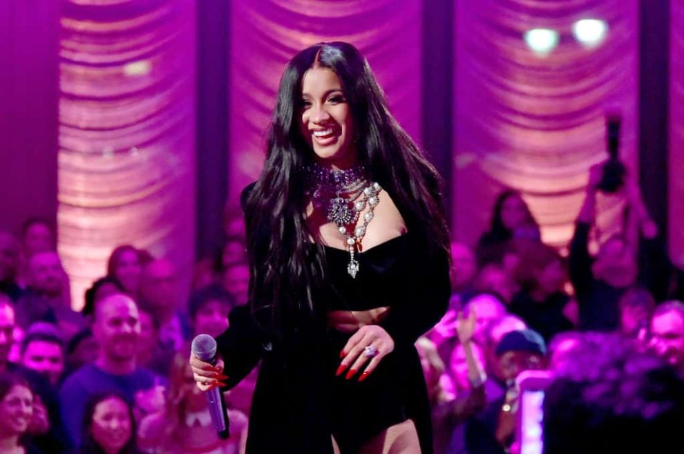 Cardi B. performs at Warner Music Group Hosts Pre-Grammy Celebration In Association With V Magazine