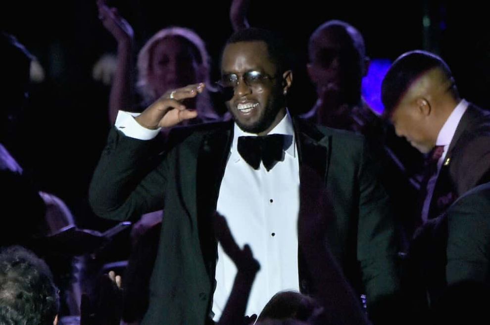 Diddy accepting award