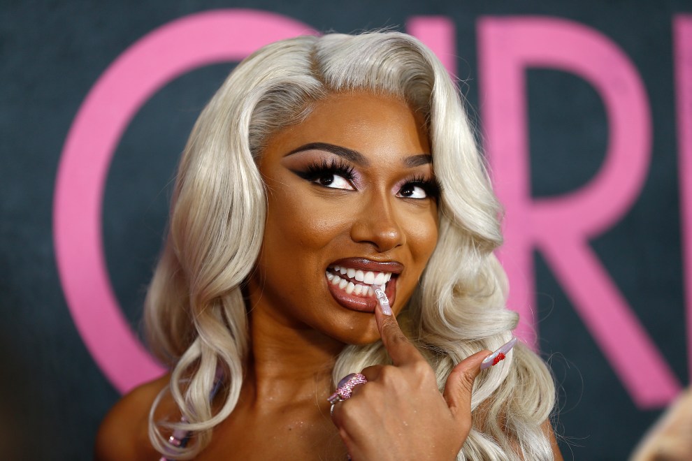 Megan Thee Stallion attends the "Mean Girls" New York premiere at AMC Lincoln Square Theater on January 08, 2024 in New York City.