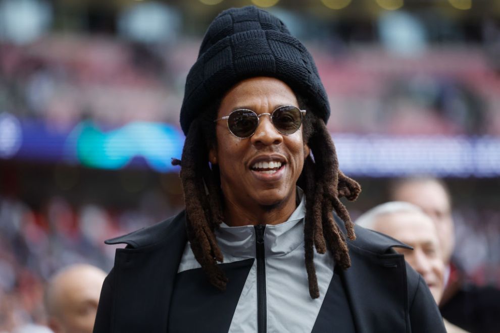 Rapper Jay Z during the UEFA Champions League match between Borussia Dortmund v Real Madrid at the Wembley Stadium on June 1, 2024 in London United Kingdom