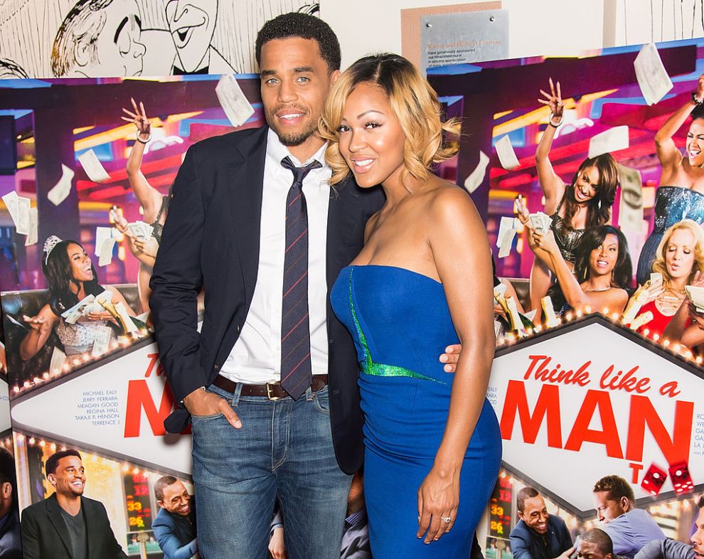 Actors Michael Ealy and Meagan Good attend the "Think Like A Man Too" screening at the Prince Music Theater on June 12, 2014 in Philadelphia, Pennsylvania.