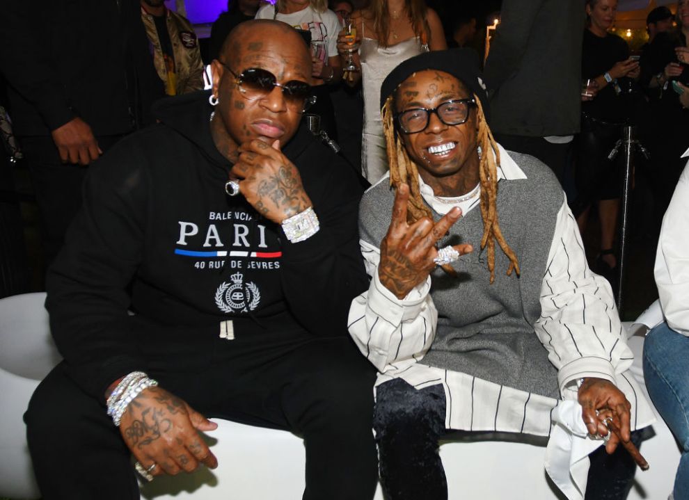 Birdman and Lil Waune attend Lil Wayne's "Funeral" album release party on February 01, 2020 in Miami, Florida