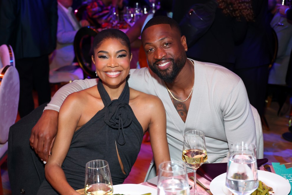 Gabrielle Union and Dwyane Wade attend the NAACP Image Awards Dinner at Hollywood Palladium on March 14, 2024 in Los Angeles, California.