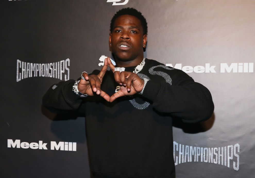 Rapper Casanova attends Meek Mill and PUMA celebrate CHAMPIONSHIPS album release party at PHD at the Dream Downtown on November 29, 2018 in New York City.