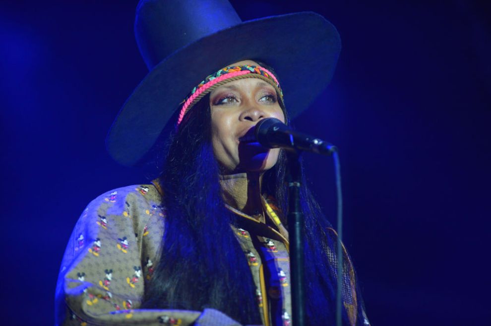 Erykah Badu performs live on stage at Miramar Regional Park Amphitheater on November 5, 2021 in Miramar, Florida.