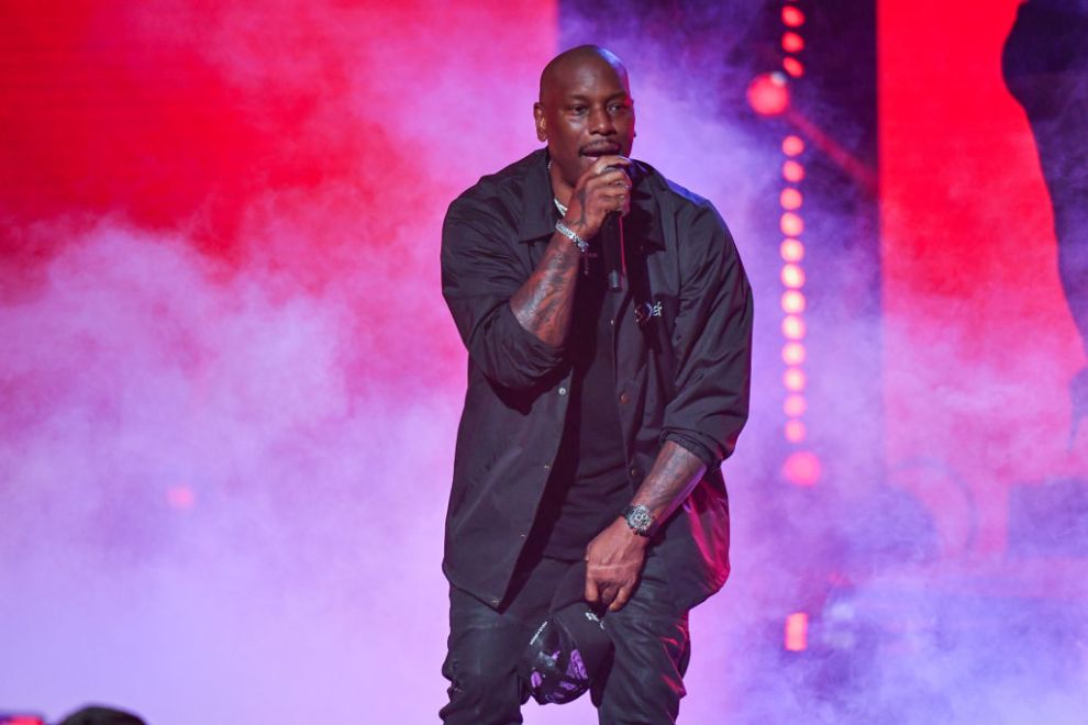 In this image released on October 10, 2023, Tyrese Gibson performs onstage during the BET Hip Hop Awards at Cobb Energy Performing Arts Center on October 3, 2023 in Atlanta, Georgia.