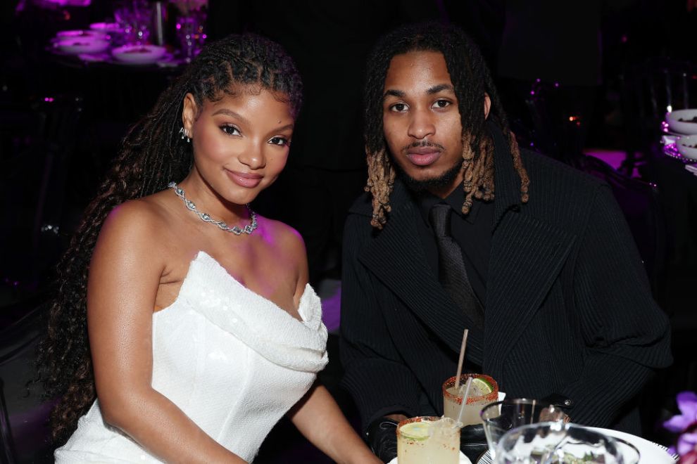 Halle Bailey and DDG attend the Recording Academy Honors presented by The Black Music Collective during the 66th GRAMMY Awards on February 01, 2024 in Los Angeles, California.