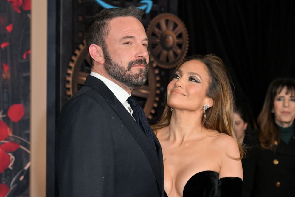 US actress Jennifer Lopez (R) and US actor Ben Affleck attend Amazon's "This is Me... Now: A Love Story" premiere at the Dolby theatre in Hollywood, California, February 13, 2024.