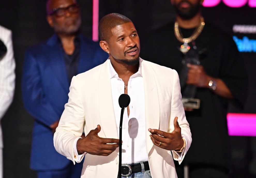 Honoree Usher accepts the Lifetime Achievement Award onstage during the 2024 BET Awards at Peacock Theater on June 30, 2024 in Los Angeles, California.