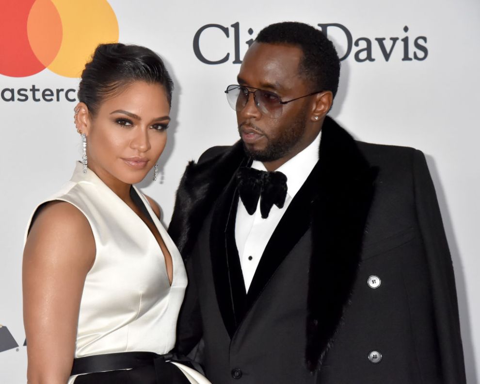 Cassie (L) and recording artist Sean "Diddy" Combs attend the Clive Davis and Recording Academy Pre-GRAMMY Gala and GRAMMY Salute to Industry Icons Honoring Jay-Z on January 27, 2018 in New York City.