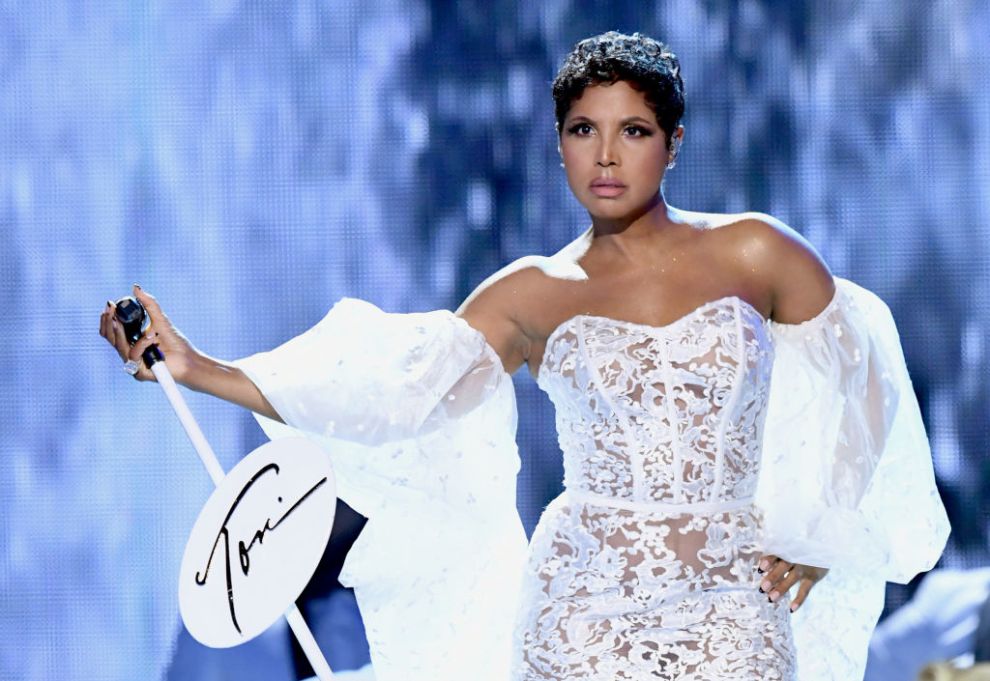 Toni Braxton performs onstage during the 2019 American Music Awards at Microsoft Theater on November 24, 2019 in Los Angeles, California.