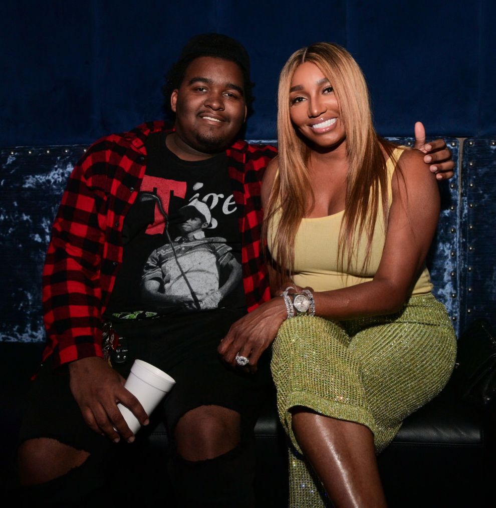 Brentt Leakes and NeNe Leakes attend The Linnethia Lounge Grand Opening on May 28, 2021 in Duluth, Georgia.