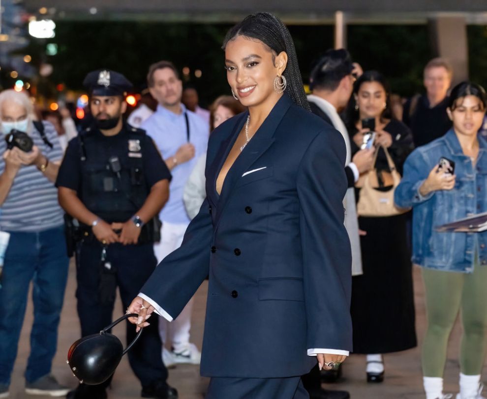 Singer-songwriter Solange Knowles is seen arriving to the New York Ballet 2022 Fall Fashion Gala at David H. Koch Theater at Lincoln Center on September 28, 2022 in New York City.