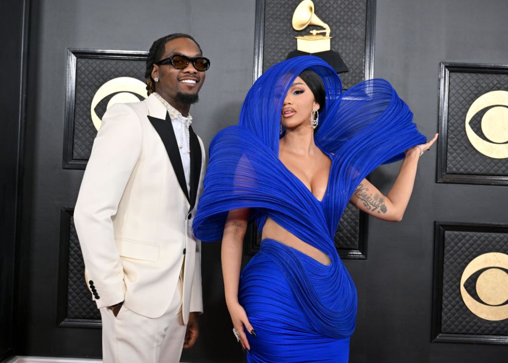 Offset and Cardi B attend the 65th GRAMMY Awards at Crypto.com Arena on February 05, 2023 in Los Angeles, California.