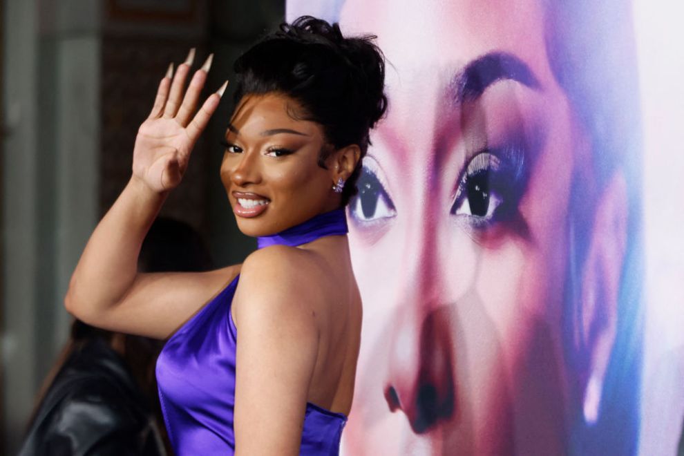 US rapper Megan Thee Stallion attends the premiere of Amazon Prime Video's "Megan Thee Stallion: In Her Words" at the TCL Chinese theatre in Hollywood, California, October 30, 2024.