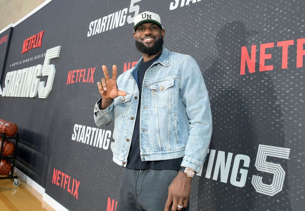 LeBron James attends the Starting 5 LA Premiere at The Egyptian Theatre Hollywood on September 23, 2024 in Los Angeles, California.