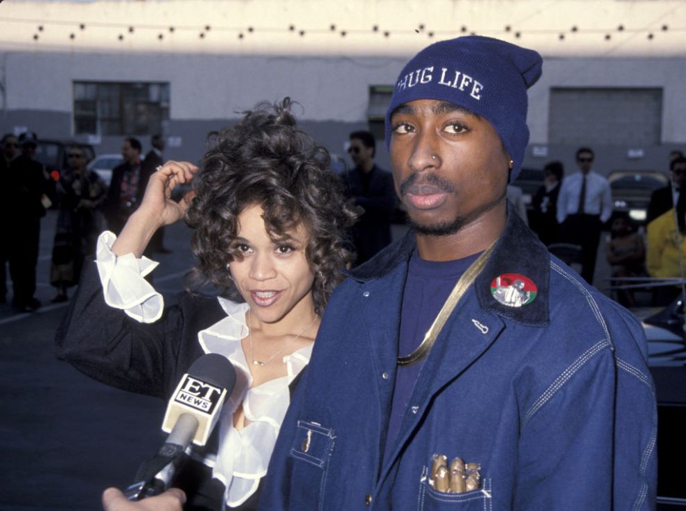 Rosie Perez and Tupac Shakur