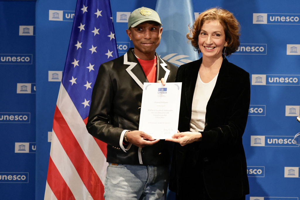 Pharrell Williams Named A UNESCO Goodwill Ambassador